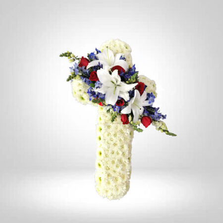 Ángel cruz floral
