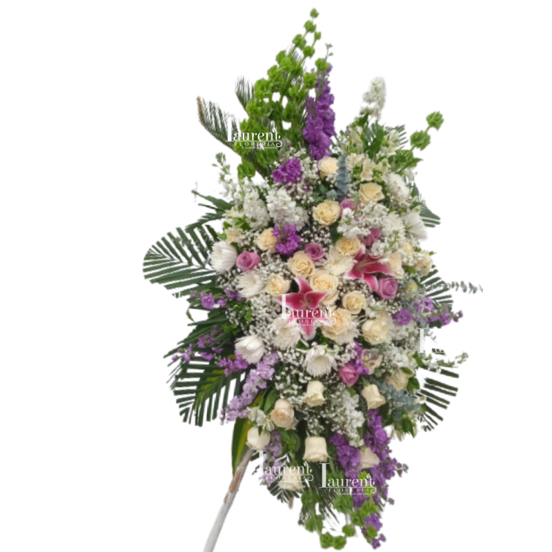 Pedestal de lilium y alelies